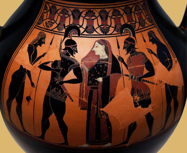 Attic black-figure amphora, ca. 550 BC.