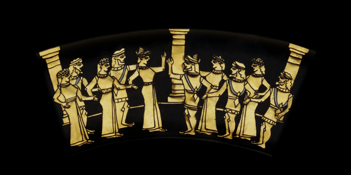 Outer Ring: LINE-DANCING. From the Shield of Achilles by Kathleen Vail © All Rights Reserved