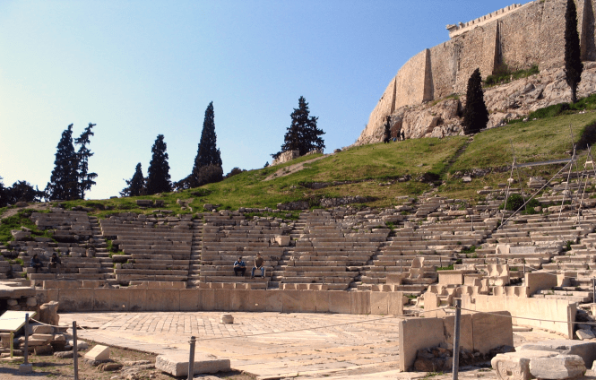 The Theater of Dionysus in Athens. Image by Ian W. Scott. Source: Wikimedia Commons