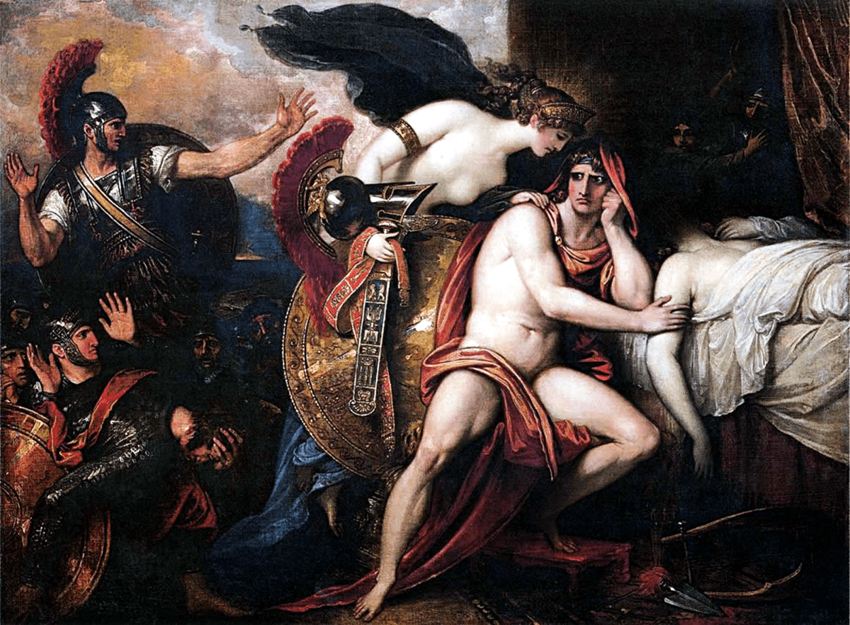 Thetis Bringing Armor to Achilles by Benjamin West, 1806. Source: Wikimedia Commons