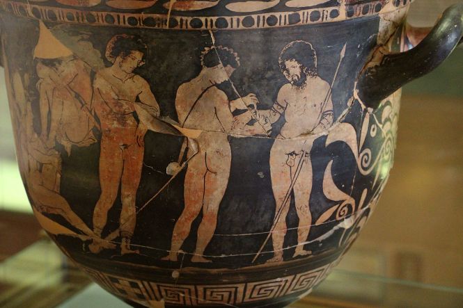 Etruscan Red-Figure "Argonauts" Krater, ca. 5th Century BCE. Source: Wikimedia Commons