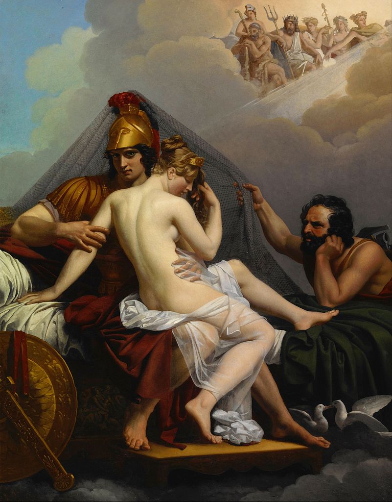 Mars and Venus Surprised by Vulcan, by Alexandre Charles Guillemot, ca. 1827. Source: Wikimedia Commons