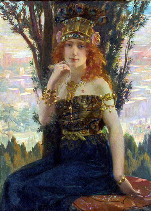 1895 painting of Helen of Troy by Gaston Bussière (1862–1928). Source: Wikimedia Commons