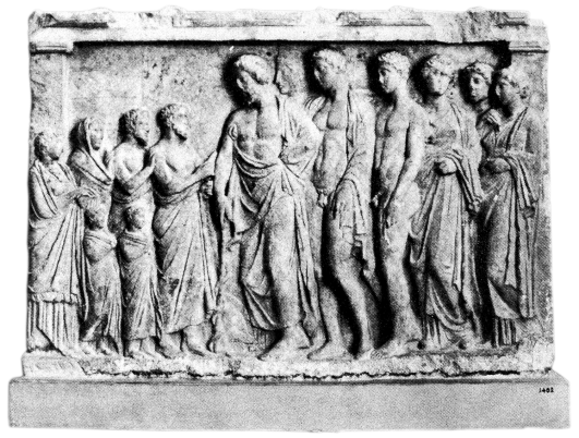 Relief in Form of a Shrine to Asklepios. Source: Wikimedia Commons