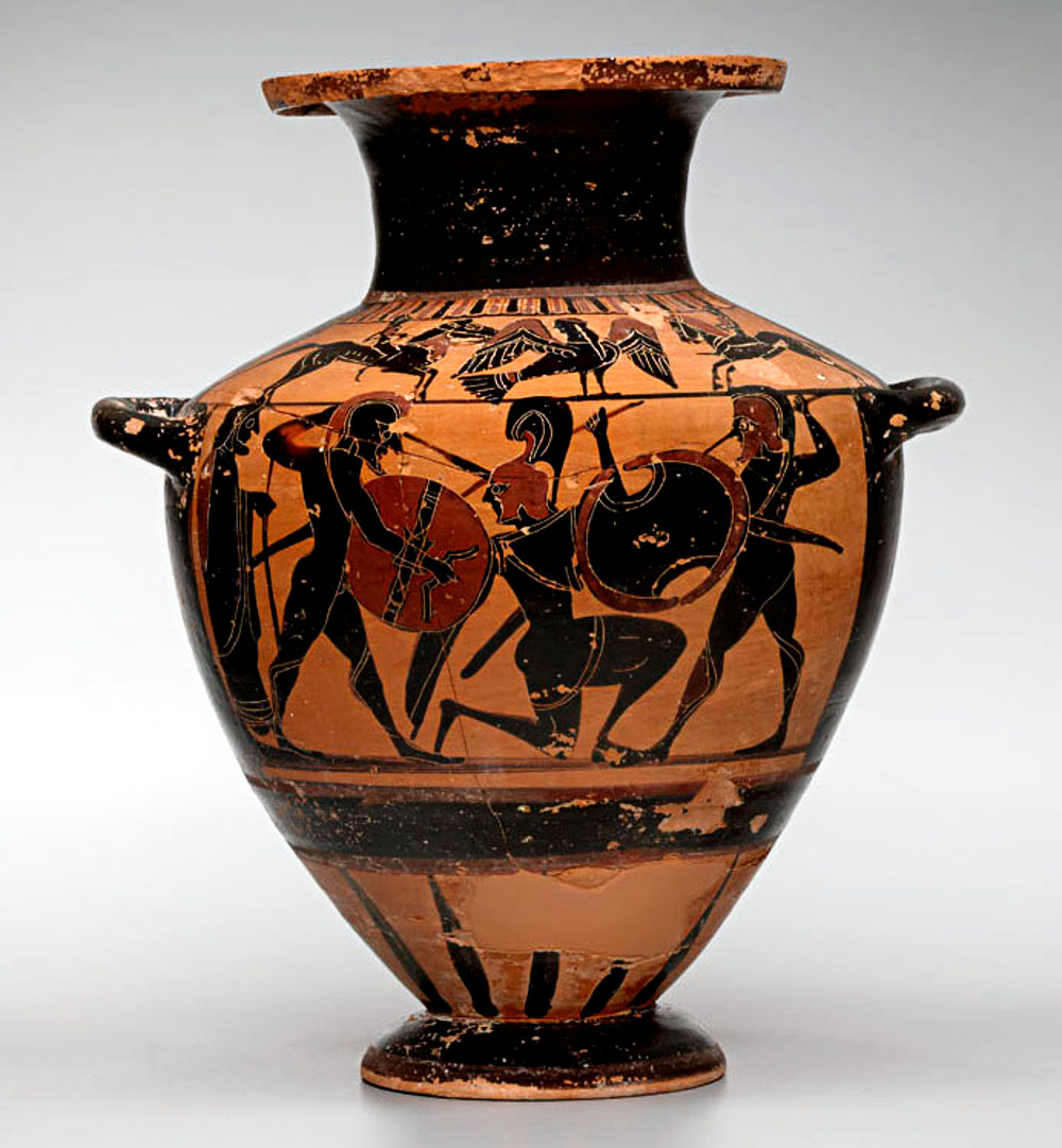 Attic Black-figure Amphora attributed to the Tyrrhenian Group, ca. 560-550 BCE. Source Copyright Yale Univerity Art Gallery via Dartmouth.edu