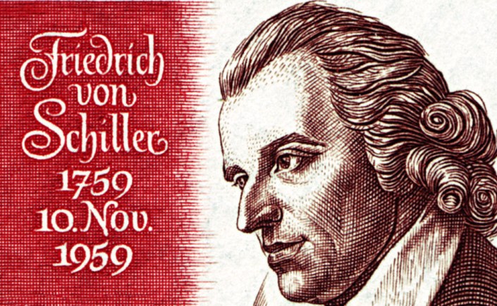Friedrich Schiller - German Postage Stamp via Wikimedia Commons