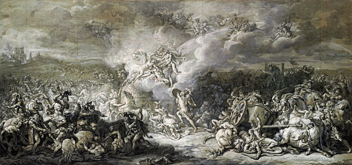 The Combat of Diomedes by Jacques-Louis David, 1776. Source: CC0 via Wikimedia Commons